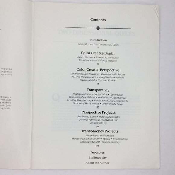 Vintage 1989 Light And Shadows Optical Illusion In Quilts Susan McKelvey Pattern - Picture 2 of 10